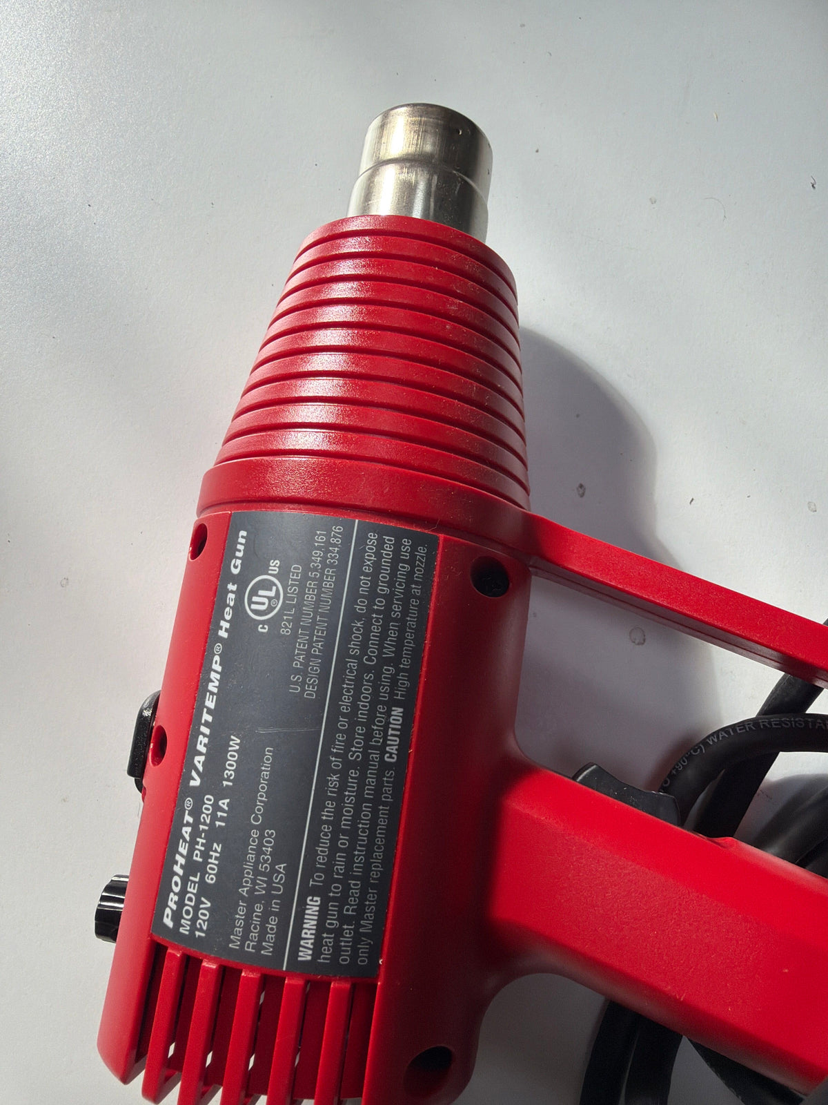 Master Appliance ProHeat Varitemp Heat Gun — PH-1200, 1300W