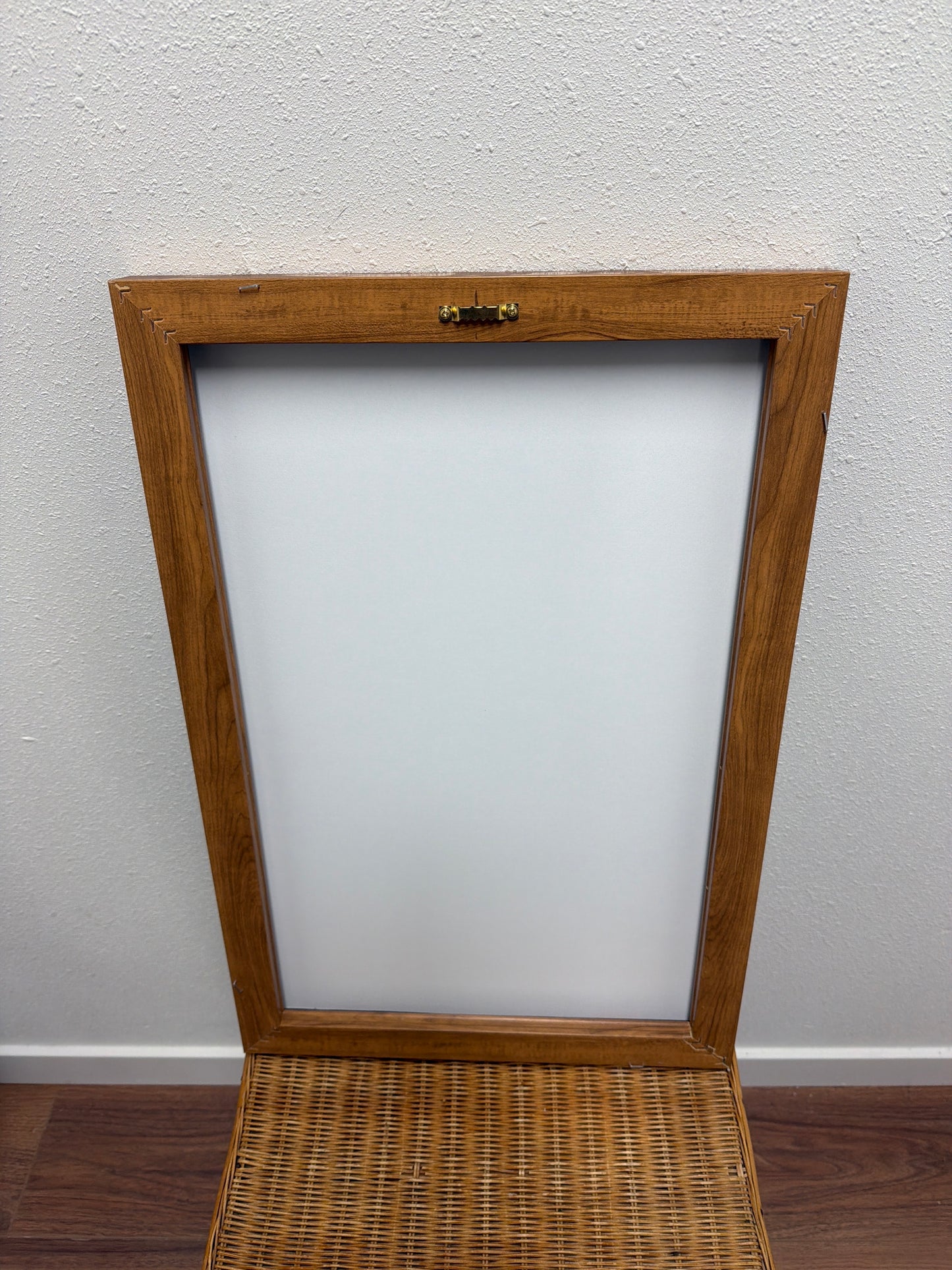 Abstract Tree Ring Canvas Wall Art — Oak Float Frame