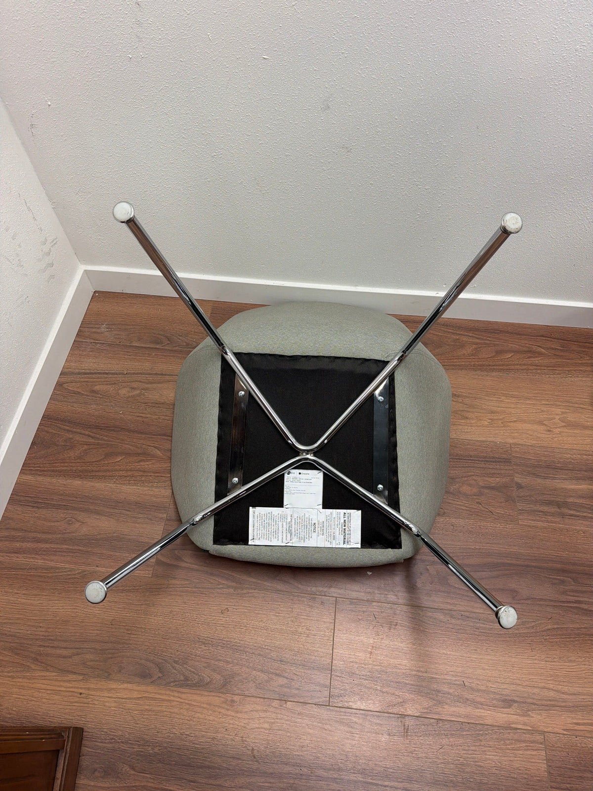 Arcadia Encore Melina Guest Chair — Sage Green / Chrome, Lot of 15