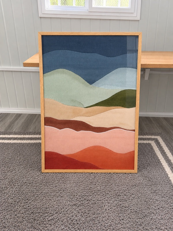 Abstract Landscape Framed Wall Art — Set of 2, 25×37 in.