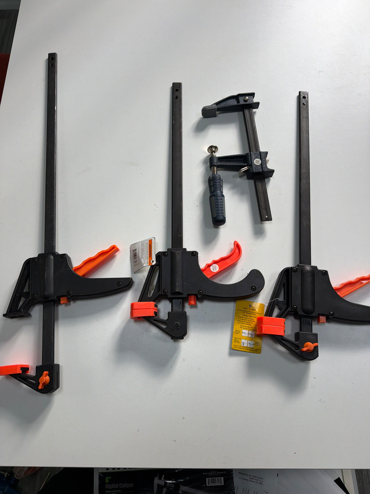 Pittsburgh 12" Ratchet Bar Clamp/Spreader Bundle — Set of 3