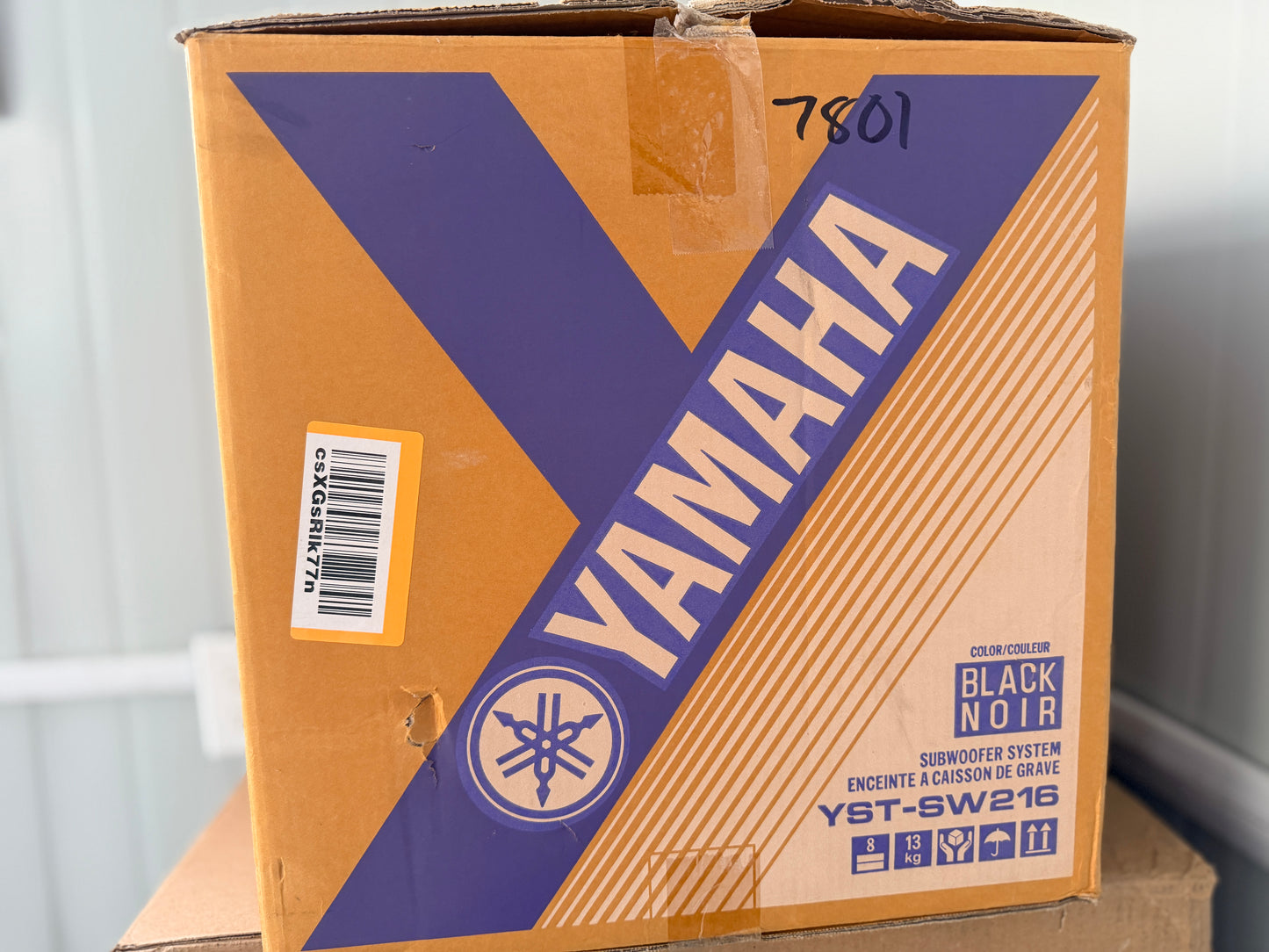Yamaha YST-SW216 subwoofer in original box