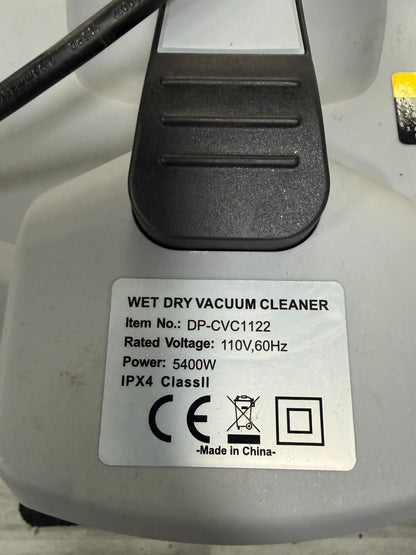 Dapper DP-CVC1122 Wet/Dry Shop Vacuum — 5400W, Stainless, As-Is