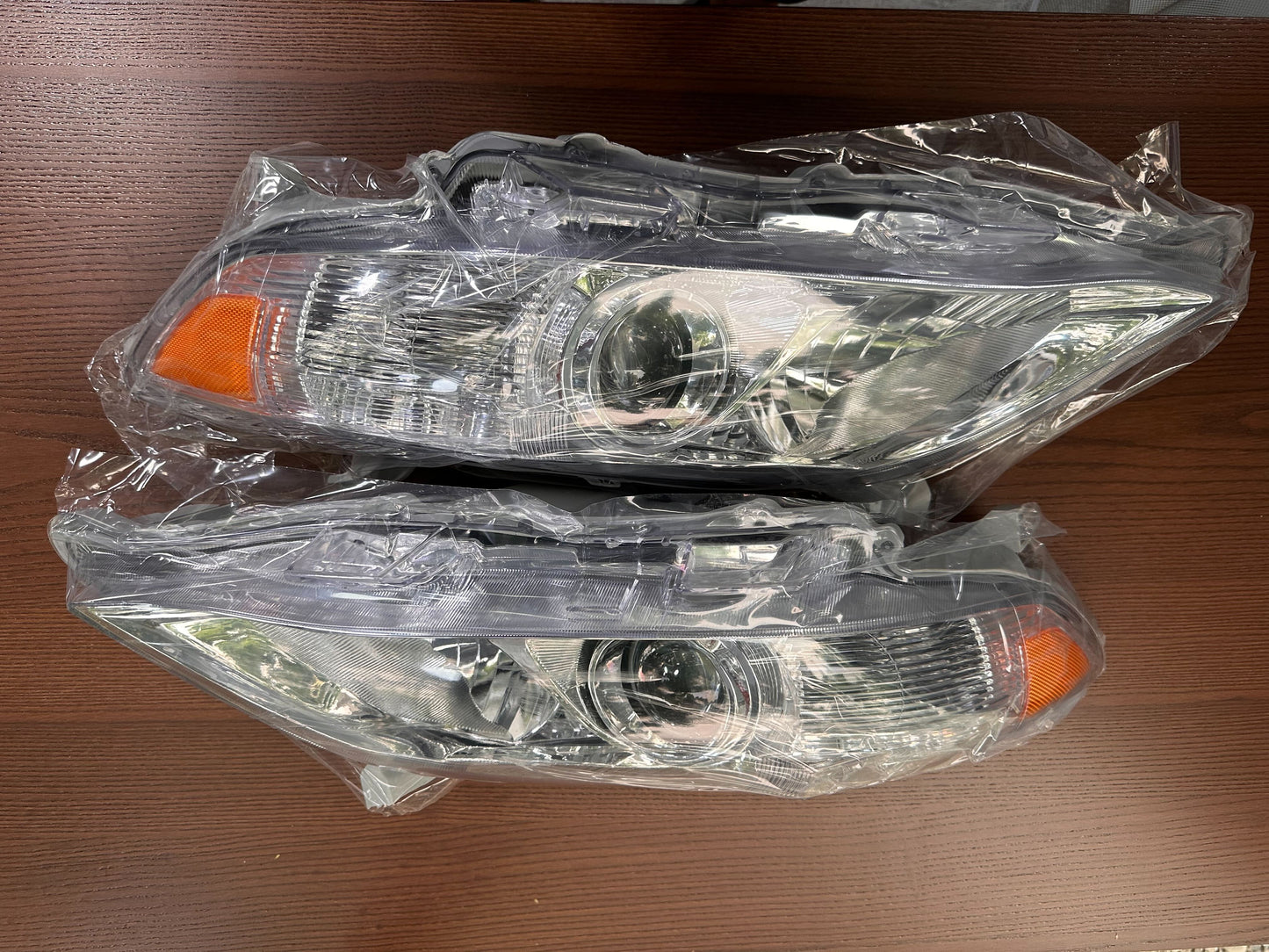2010-2011 Toyota Camry Chrome Projector Headlights — Pair, New in Wrap