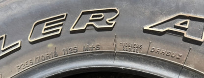 Bridgestone Dueler A/T P255/70R18 All-Terrain Tires — Set of 4
