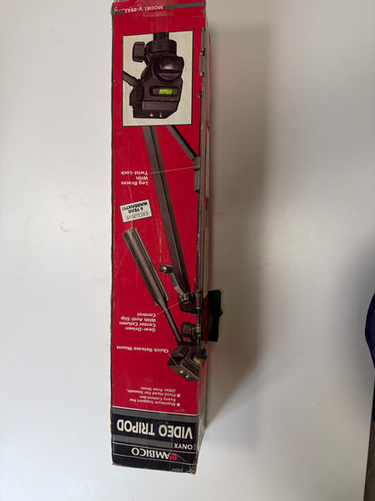 Ambico Onyx V-0542 Video Tripod — Fluid Head, Original Box