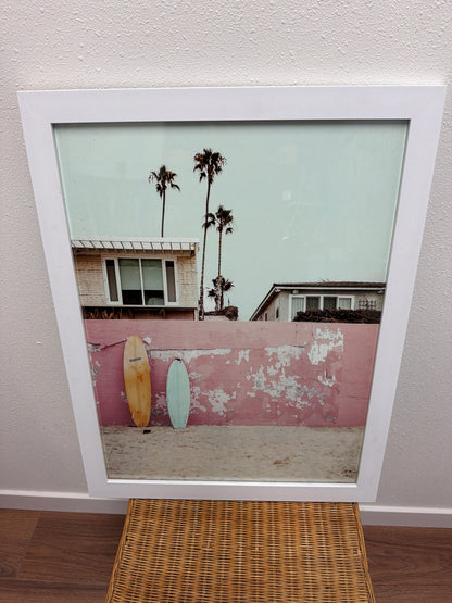 California Surf & Palms Wall Art — Framed Photo Print