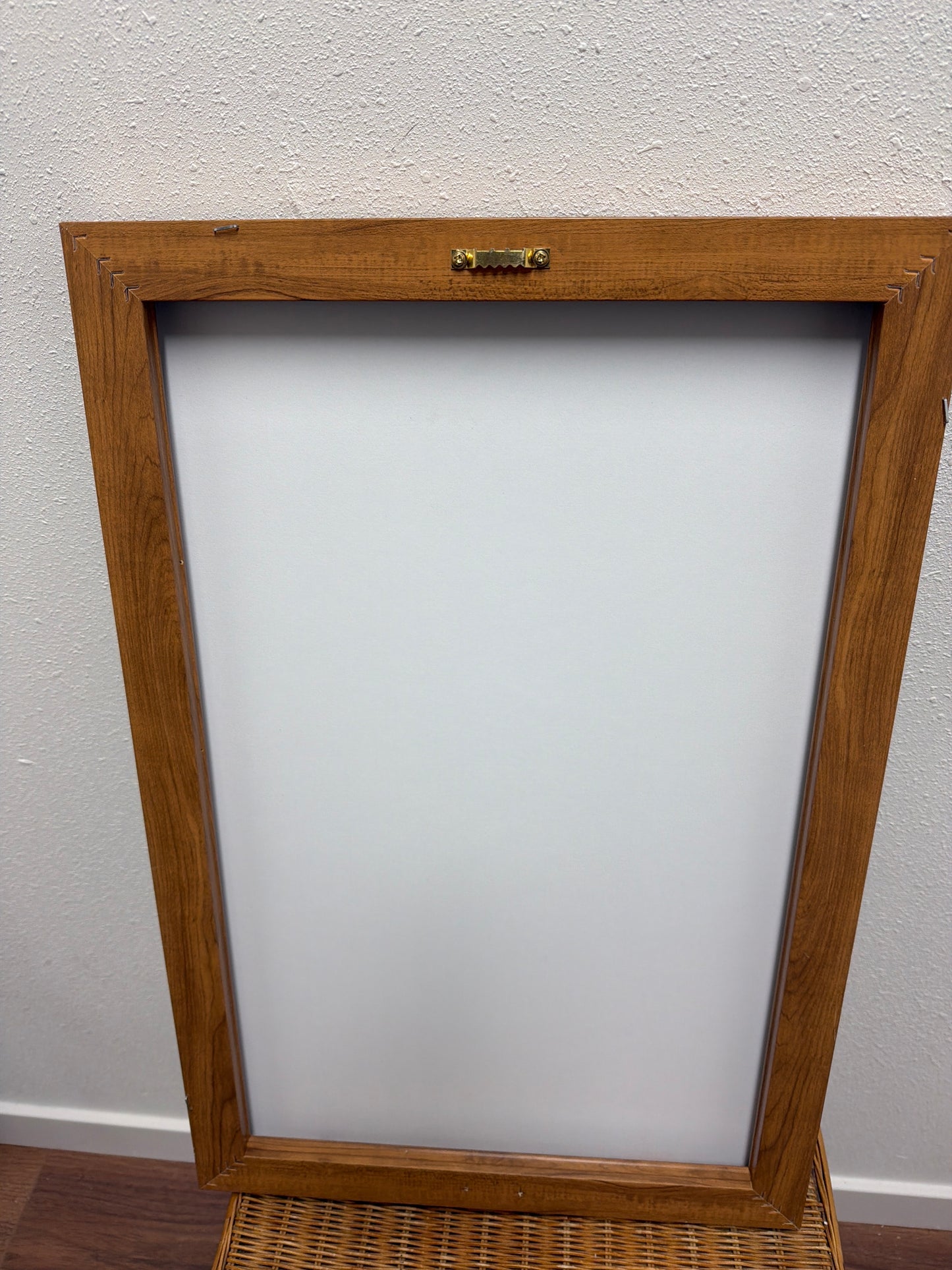 Abstract Wood Grain Canvas Wall Art — Oak Float Frame