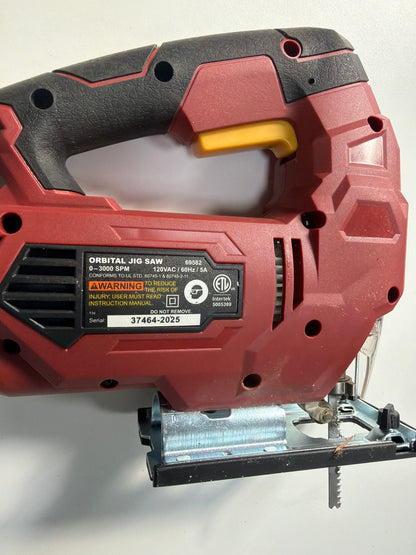 Orbital Jig Saw — 5A, 3000 SPM, Blade Included (Item 69582)