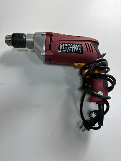 Chicago Electric Power Tools 1/2" VSR Hammer Drill — 6.5A, 2500 RPM